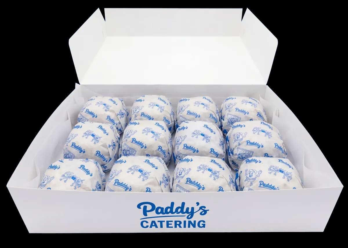 Paddy's Burger catering box