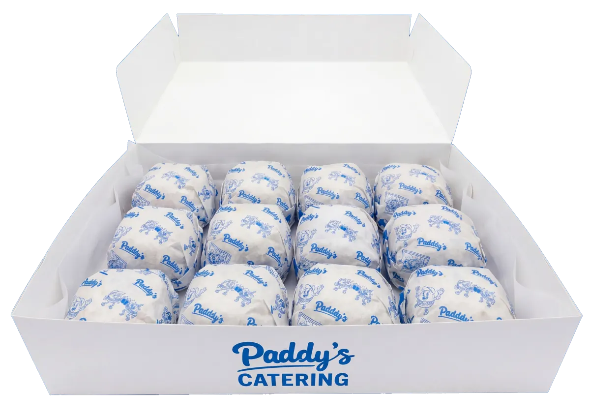 Paddy's Burger catering box